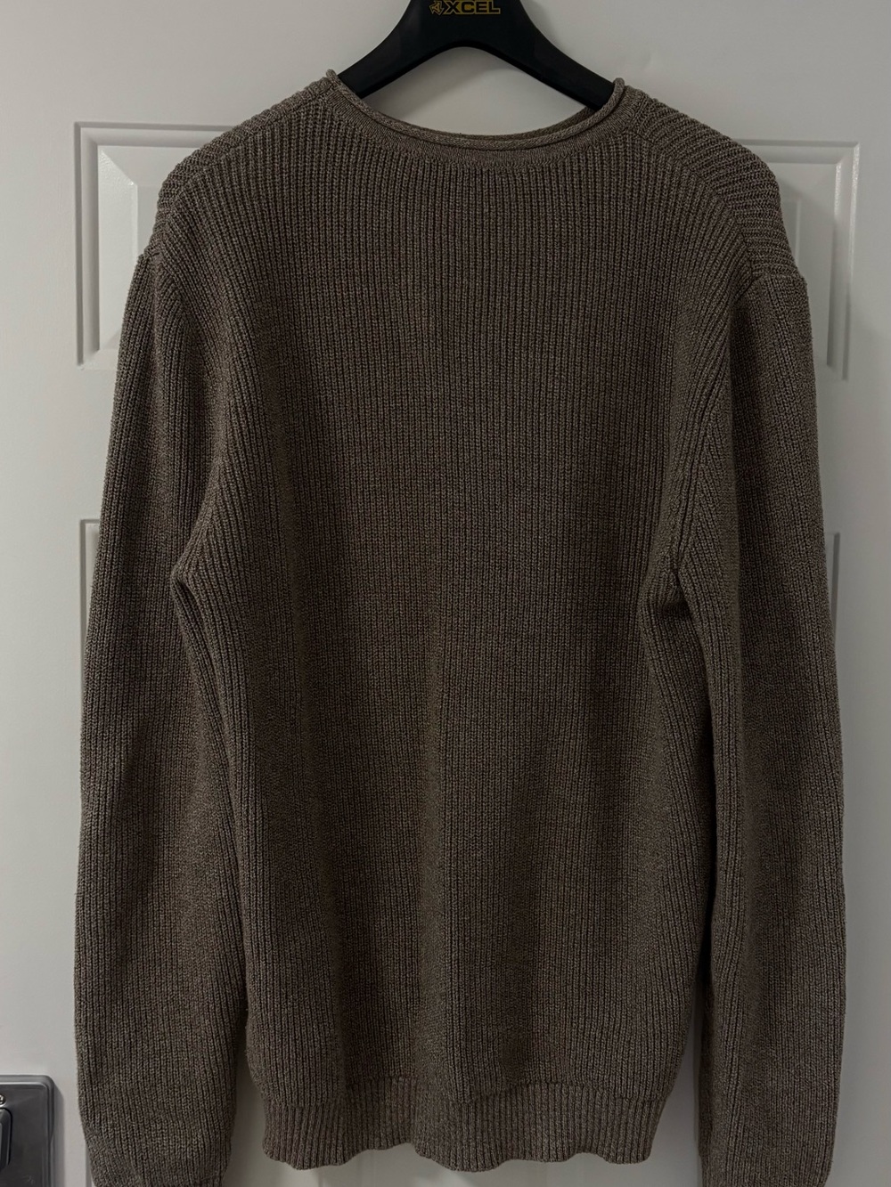 Men's Crewneck Knit Sweater in brown